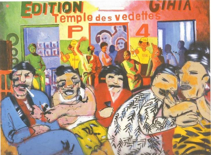 HERMAN BROOD Reproductie TEMPLE DES VEDETTES, Antiek en Kunst, Kunst | Litho's en Zeefdrukken, Ophalen of Verzenden