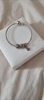 Pandora armband met bedels, Sieraden, Tassen en Uiterlijk, Armbanden, Ophalen of Verzenden, Zo goed als nieuw, Zilver, Zilver