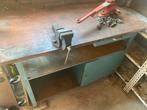 Vintage werkbank, Ophalen, Gebruikt, 120 tot 170 cm, Bankschroef