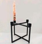 Buigbare kandelaar, geschikt voor 4 dinerkaarsen - Metaal, Huis en Inrichting, Woonaccessoires | Kandelaars en Kaarsen, Gebruikt