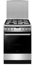 Nieuw gasfornuis rvs 4 pits met hete lucht oven wok en time, Minder dan 85 cm, Hete lucht, Nieuw, Energieklasse A of zuiniger