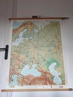Schoolposter Oost-Europa, Antiek en Kunst, Antiek | Schoolplaten, Ophalen, Aardrijkskunde