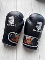 Matsuru Bokshandschoenen Zwart 14oz - ZGAN, Ophalen of Verzenden, Zo goed als nieuw, Bokshandschoenen