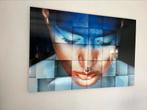 Aluminium schilderij Bas4Dreams Blue girl van Mondiart, Ophalen