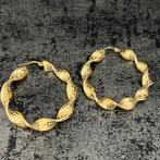14 karaat gouden oorbellen wokkels oorbellen versace, Sieraden, Tassen en Uiterlijk, Oorbellen, Ophalen of Verzenden, Zo goed als nieuw