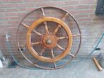 Antiek stuurwiel, Watersport en Boten, Bootonderdelen, Ophalen of Verzenden, Zo goed als nieuw, Motor en Techniek, Zeilboot of Motorboot