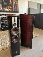 Dali Epicon 6 Ruby Macassar met Isoacoustic Gaia 3, Zo goed als nieuw, 120 watt of meer, Front, Rear of Stereo speakers, Ophalen