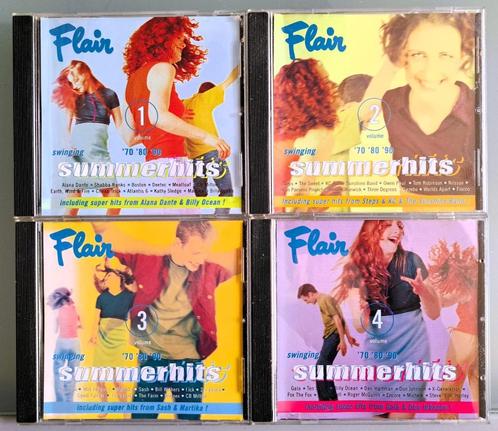 Cd's: Flair Swinging Summer Hits deel 1, 2, 3 en 4., Cd's en Dvd's, Cd's | Verzamelalbums, Zo goed als nieuw, Overige genres, Ophalen