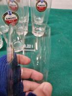 amstel glazen 9x en 2x fluitjes, Ophalen of Verzenden