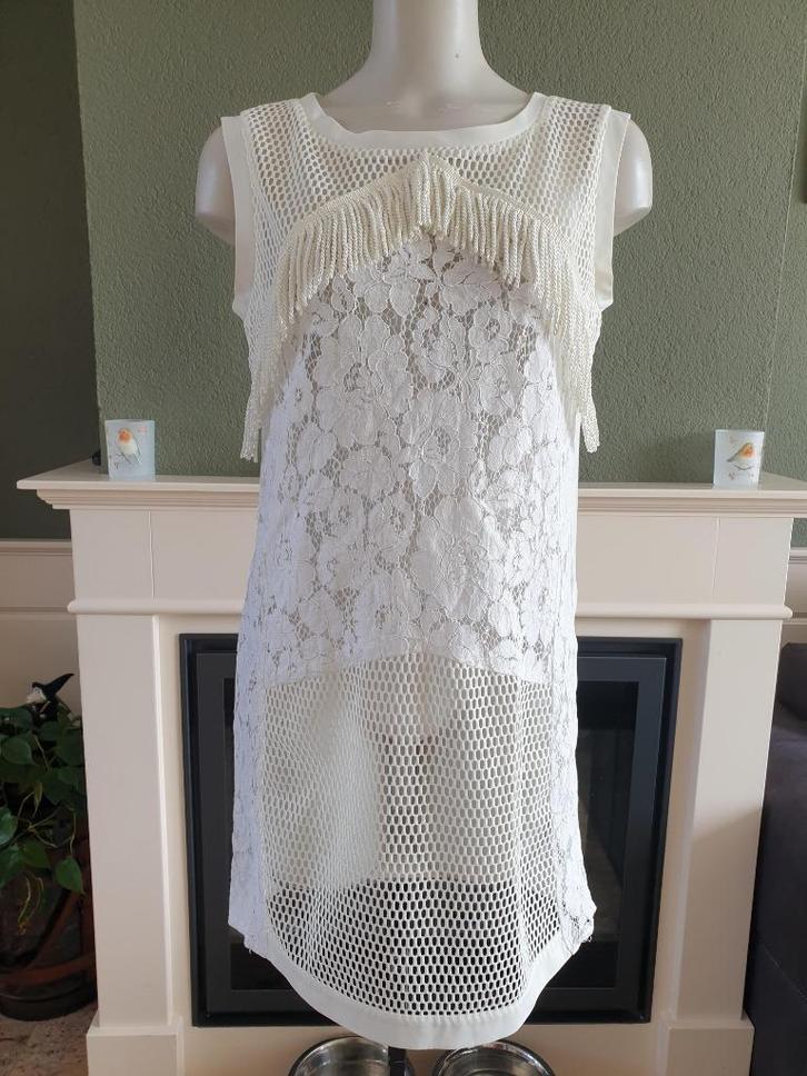 Liu Jo prachtige langere crème top shirt 42 L Gratis Verz. !, Kleding | Dames, Tops, Zo goed als nieuw, Maat 42/44 (L), Wit, Zonder mouw