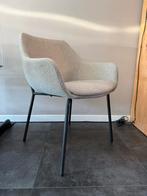 4 Grijze Haley Eetkamerstoelen van Fonq, Huis en Inrichting, Ophalen, Zo goed als nieuw, Vier, Stof