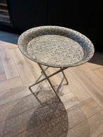Marokkaanse stijl opvouwbaar tafeltje zilver, Ophalen, Minder dan 45 cm, Minder dan 55 cm, Gebruikt