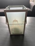 Lantaarn met grachtenpand design, Antiek en Kunst, Ophalen of Verzenden, Glas