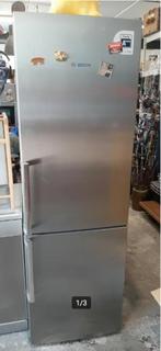 koelkast Bosch koel-vriescombinatie 185cm hoog zilverkleurig, Ophalen, Gebruikt, 200 liter of meer, .
