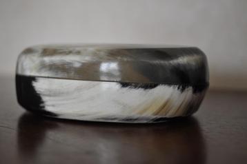 Oud Snuiftabaksdoosje Snuff Box Scottish Horn Hoorn beschikbaar voor biedingen