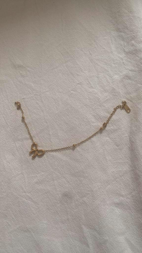 (Kapot!) roestvrijstalen armbandje!, Sieraden, Tassen en Uiterlijk, Armbanden, Gebruikt, Staal, Goud, Ophalen of Verzenden