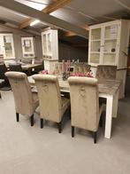 *ACTIE* Landelijke Eetkamerstoel Bellagio Leer Stof Kleur 13, Huis en Inrichting, Stoelen, Stof, Overige kleuren, Landelijke eetkamerstoelen stoelen capiton knoopjes leer stof