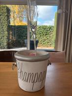 Riviera Maison Champagnekoeler met 6 Glazen, Ophalen, Zo goed als nieuw