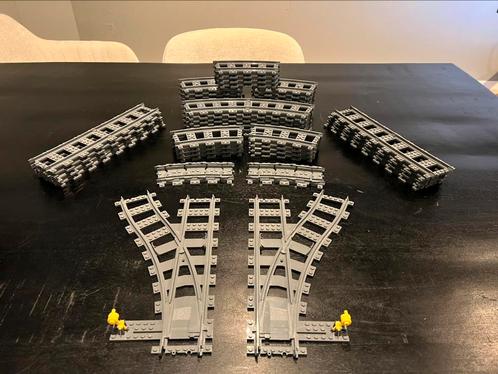 Lego rails | bochten, rechten, wissels en flexibele, Kinderen en Baby's, Speelgoed | Duplo en Lego, Zo goed als nieuw, Lego, Losse stenen