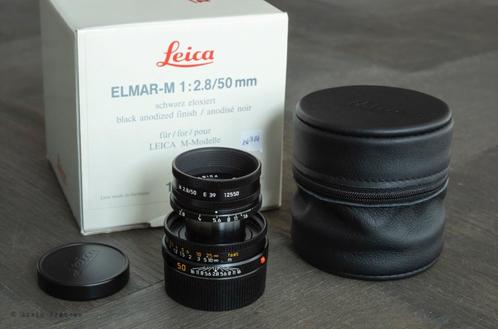 Leica Elmar M 1:2.8/50 in doos 50mm 2.8, Audio, Tv en Foto, Fotografie | Lenzen en Objectieven, Zo goed als nieuw, Standaardlens