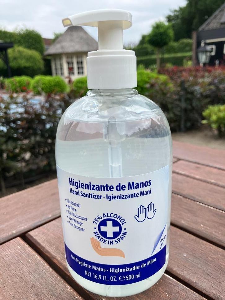 Desinfectie handgel 75% alcohol 500ml, Caravans en Kamperen, Caravan accessoires, Ophalen