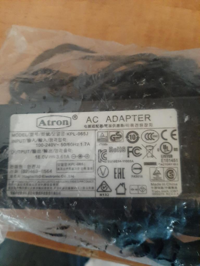 Atron AC Adapter KPL-065J, Ophalen of Verzenden, Nieuw, Atron