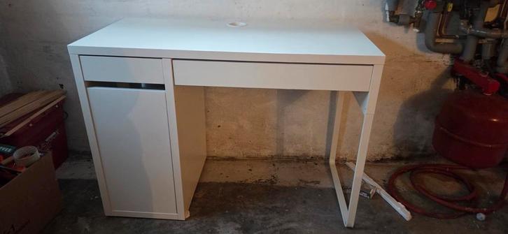 Witte Tafel / Bureau, Huis en Inrichting, Bureaus, Ophalen
