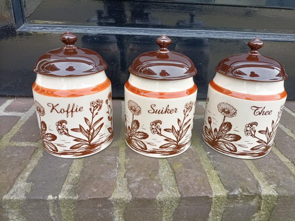 3 Gouda Zenith keuken potten. Vintage., Ophalen, Overige materialen, Pot, Bus of Blik