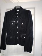 Zwart leuk velour damesjasje merk Street One maat 40, Ophalen of Verzenden, Zo goed als nieuw, Maat 38/40 (M), Zwart