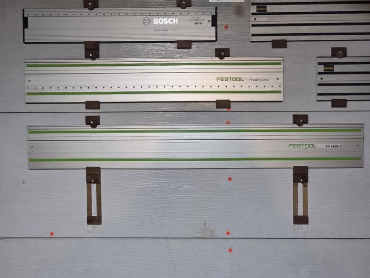 Festool geleiderails 1400mm, 1080/32, Plus extra's, Doe-het-zelf en Verbouw, Gereedschap | Zaagmachines, Zo goed als nieuw, Invalzaag
