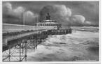 Scheveningen Stormzee., Ophalen of Verzenden, 1940 tot 1960, Ongelopen, Zuid-Holland