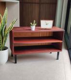 Minimalistisch vintage platenkastje / audiomeubel, Huis en Inrichting, Ophalen, Gebruikt