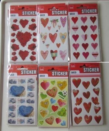 Zc28 STICKERS HOBBY KAARTEN MAKEN AGENDA VERSIEREN HARTJES beschikbaar voor biedingen