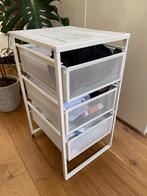 IKEA LENNART Ladeblok met lades, wit, Huis en Inrichting, Tafels | Bijzettafels, Minder dan 55 cm, Zo goed als nieuw, Rechthoekig