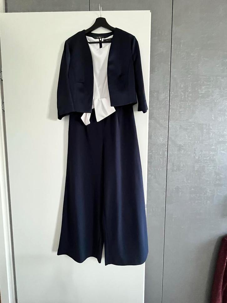 Elegante jumpsuit met jasje & tasje - Bruiloft outfit, Kleding | Dames, Carnavalskleding en Feestkleding, Zo goed als nieuw, Kleding