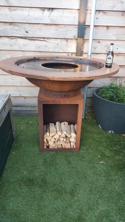Co-Fire vuurschaal met grillring, Tuin en Terras, Houtskoolbarbecues, Zo goed als nieuw, Ophalen