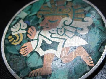 Vintage design broche groot hanger 44g eerste gehalte zilver beschikbaar voor biedingen