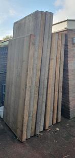 steigerhout tafelblad met steigerbuis onderstel, Huis en Inrichting, Tafels | Eettafels, Ophalen, Gebruikt, 200 cm of meer, 50 tot 100 cm