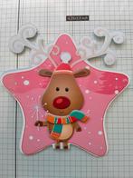 3d plaatje kerst rendiertje, Ophalen of Verzenden, Nieuw, Kerst