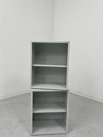 Open Archiefkast - lichtgrijs - 2x besch - PovagTweedeLeven beschikbaar voor biedingen