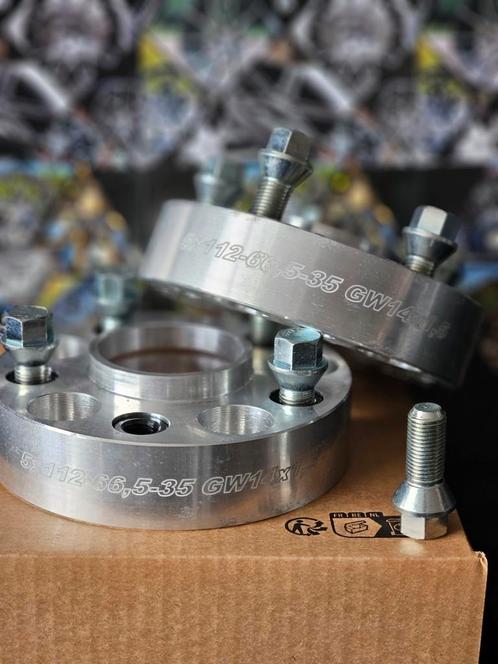 Spoorverbreders Adapters Mercedes Audi Vw 5x112 66,5 35mm, Auto diversen, Tuning en Styling, Ophalen of Verzenden
