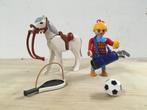 Playmobil Multisport dame paard en sporten poppetje, Verzenden, Zo goed als nieuw