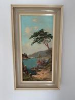 Oud schilderij op linnen gesigneerd, Antiek en Kunst, Kunst | Schilderijen | Klassiek, Ophalen of Verzenden