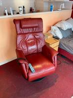 Sta op fauteuil, leer, Prominent, Huis en Inrichting, Fauteuils, Ophalen of Verzenden, Zo goed als nieuw, 50 tot 75 cm, Leer