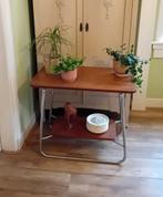 Bauhaus Art Deco stijl vintage bijzettafel sidetable, Ophalen, Vintage, 55 tot 75 cm, 60 cm of meer