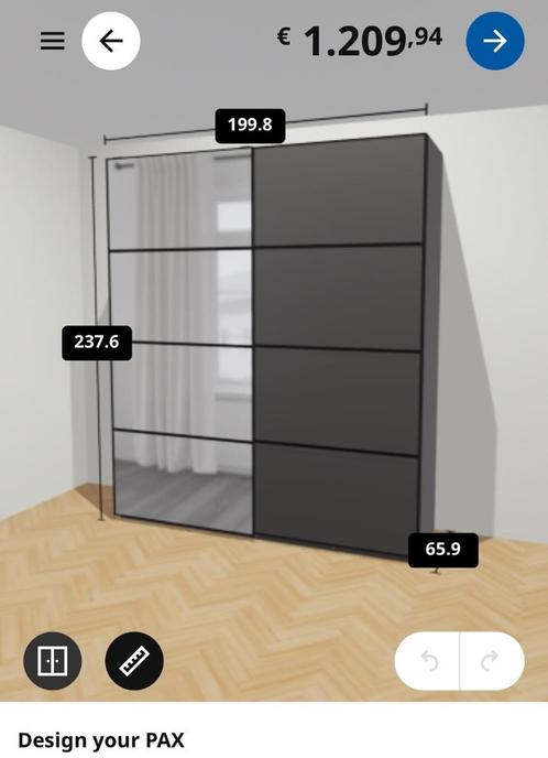 Ikea Pax Wardrobe Kast, Huis en Inrichting, Kasten | Kledingkasten, Zo goed als nieuw, 200 cm of meer, 200 cm of meer, 50 tot 75 cm