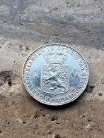 1 gulden 1907 Wilhelmina , zeer mooie kwaliteit, 1 gulden, Zilver, Ophalen of Verzenden, Koningin Wilhelmina