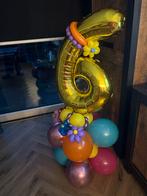Ballonnen pilaar - Nummer 6, Hobby en Vrije tijd, Feestartikelen, Ophalen of Verzenden, Nieuw, Versiering, Verjaardag