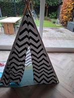Tipi speeltent met zwart-wit zigzag patroon, Ophalen of Verzenden, Gebruikt