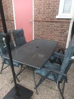 Tuinset, Ophalen, 4 zitplaatsen, Gebruikt, Aluminium